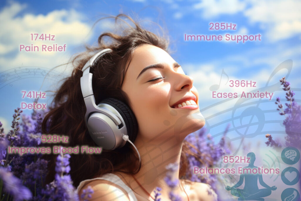 Frequencies improve, mind, body and blood flow